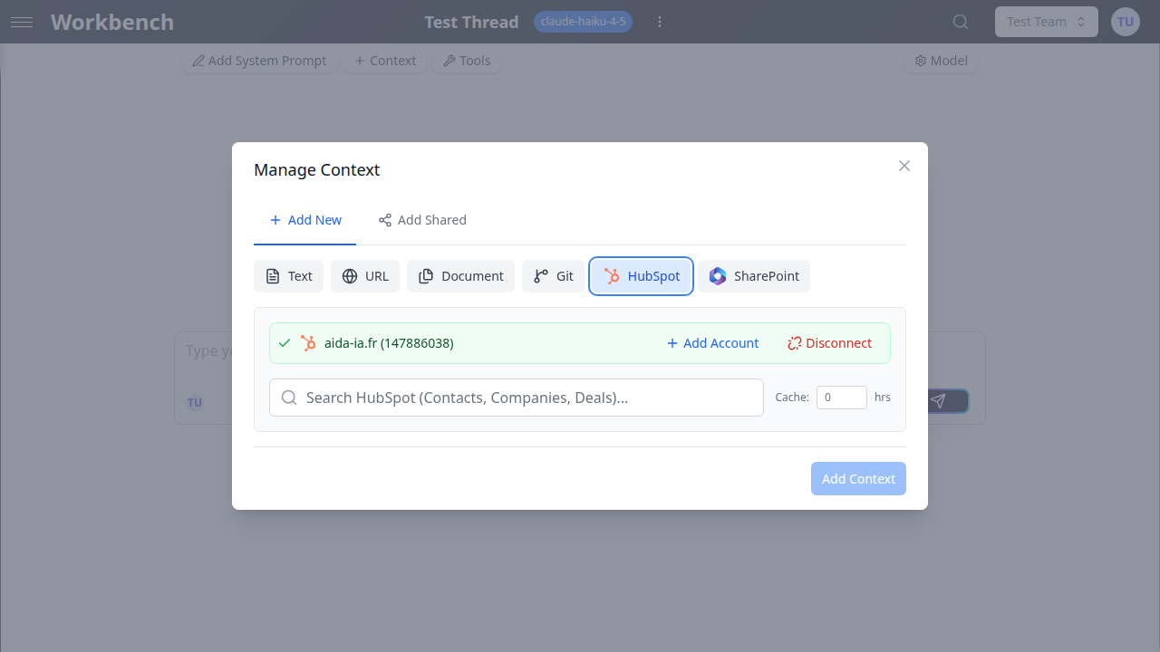 Adding HubSpot Context